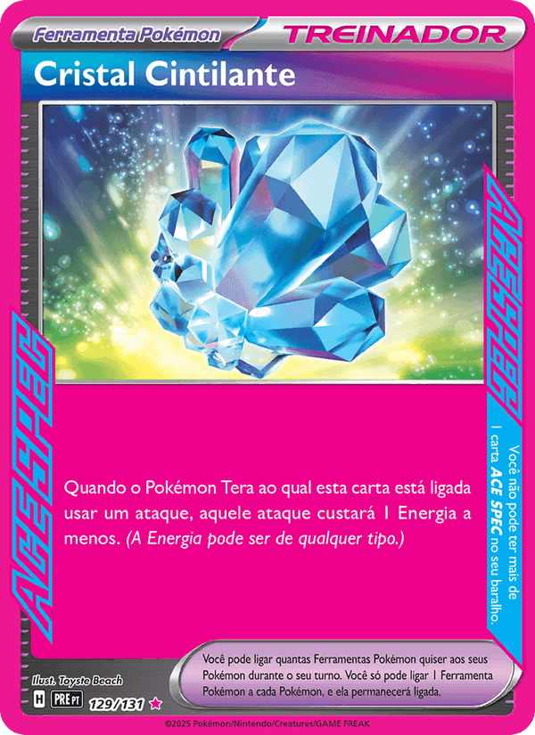 Cristal Cintilante, card 129 from Evoluções Prismáticas