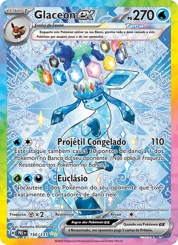 Evoluções Prismáticas の 150 番、Glaceon ex