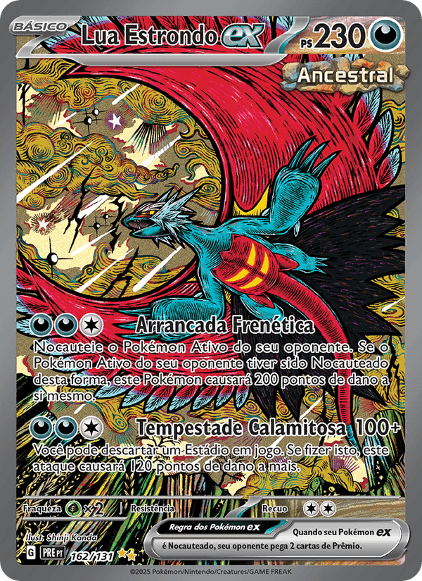 Lua Estrondo ex, card 162 from Evoluções Prismáticas