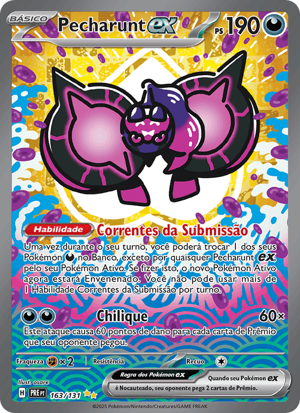 Pecharunt ex, carte 163 de Evoluções Prismáticas