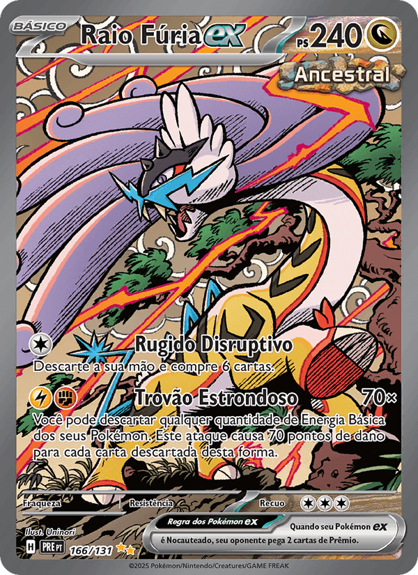 Raio Fúria ex, carta 166 de Evoluções Prismáticas