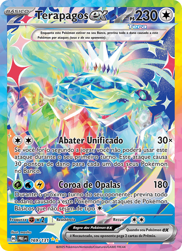 Terapagos ex, carte 169 de Evoluções Prismáticas