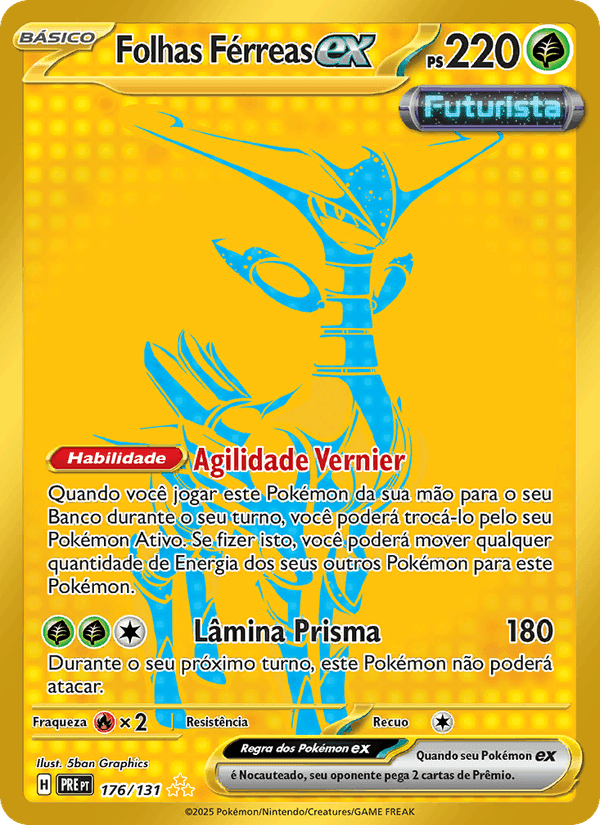 Folhas Férreas ex, carta 176 de Evoluções Prismáticas