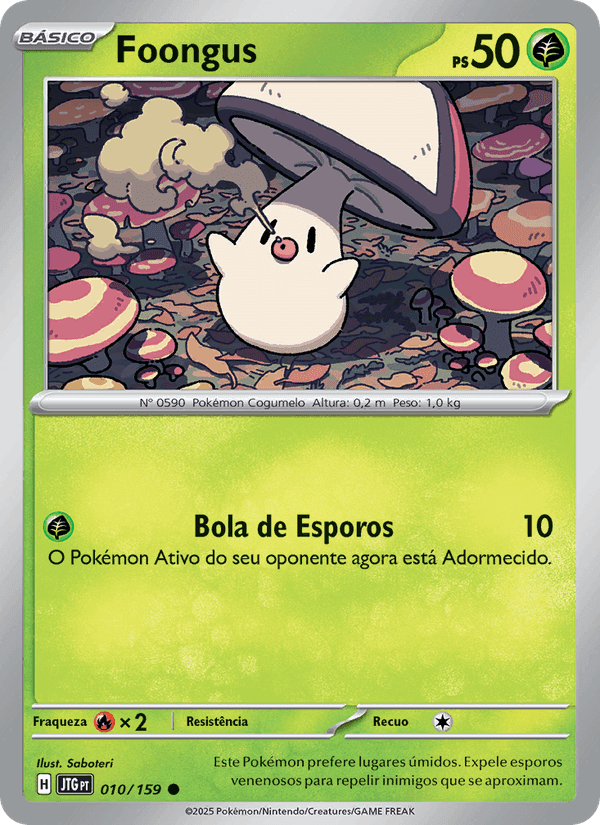 Foongus, carta 010 de Amigos de Jornada