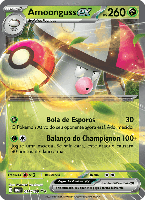 Amoonguss ex, carta 011 di Amigos de Jornada