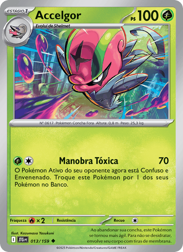 Accelgor, carta 013 de Amigos de Jornada