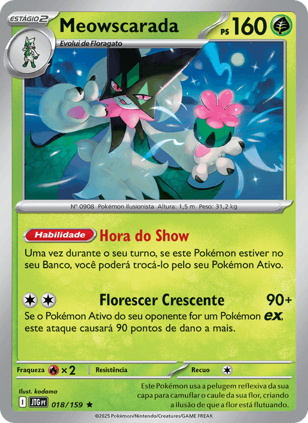 Meowscarada, carta 018 di Amigos de Jornada
