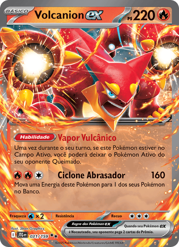 Volcanion ex, carta 031 de Amigos de Jornada