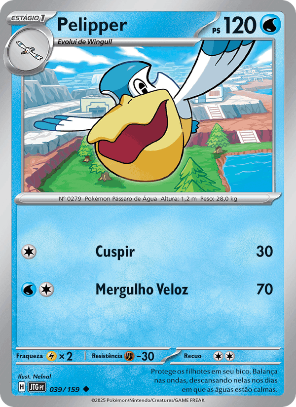 Pelipper, carta 039 de Amigos de Jornada
