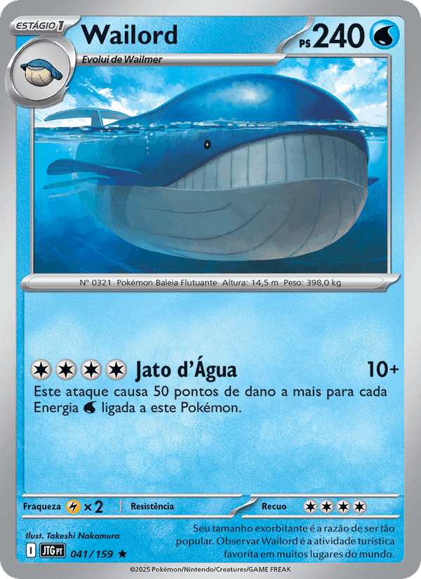 Wailord, carta 041 di Amigos de Jornada