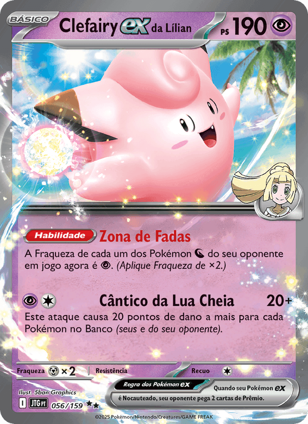 Clefairy ex da Lílian, carta 056 de Amigos de Jornada