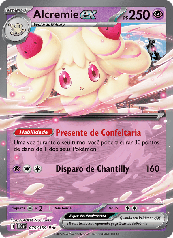 Alcremie ex, card 075 from Amigos de Jornada