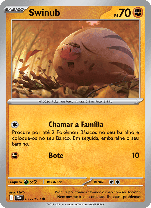 Swinub, carta 077 de Amigos de Jornada