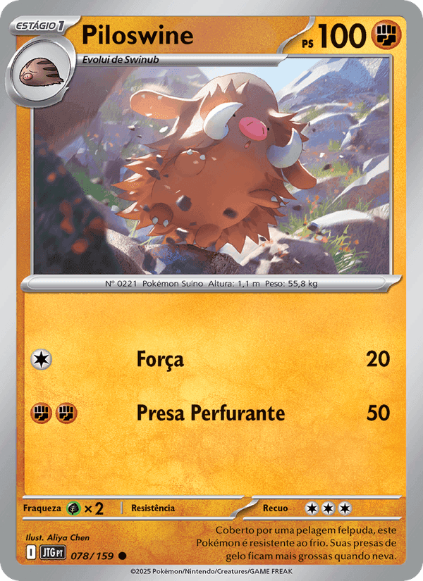 Piloswine, carta 078 de Amigos de Jornada