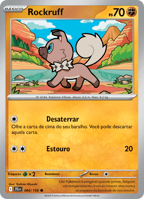 Rockruff, carta 084 di Amigos de Jornada