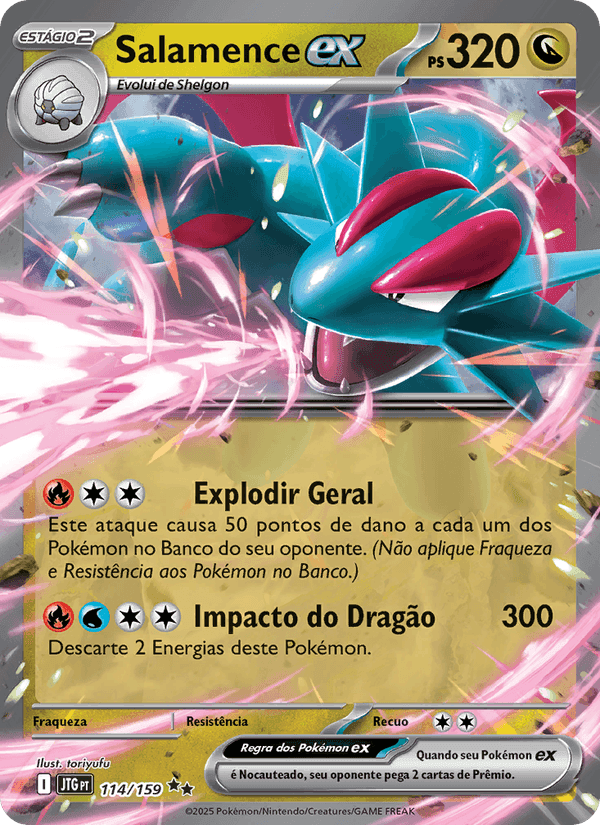 Salamence ex, carta 114 de Amigos de Jornada