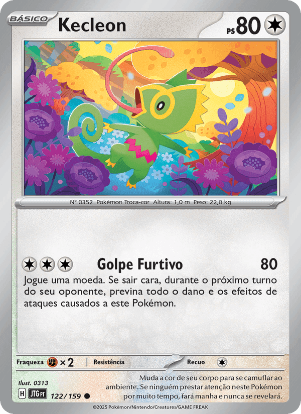 Kecleon, card 122 from Amigos de Jornada