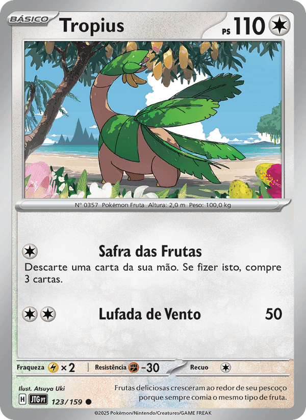 Tropius, carte 123 de Amigos de Jornada