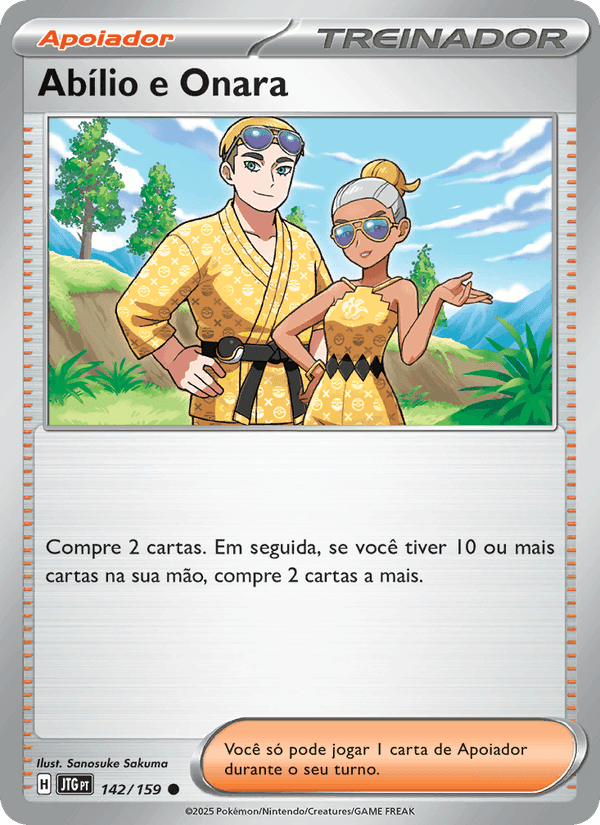 Abílio e Onara, carta 142 de Amigos de Jornada