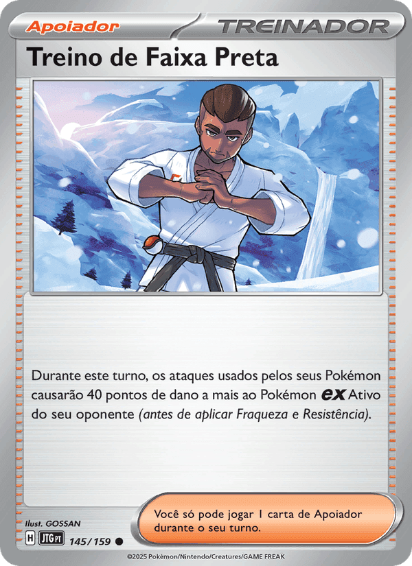 Treino de Faixa Preta, carta 145 de Amigos de Jornada
