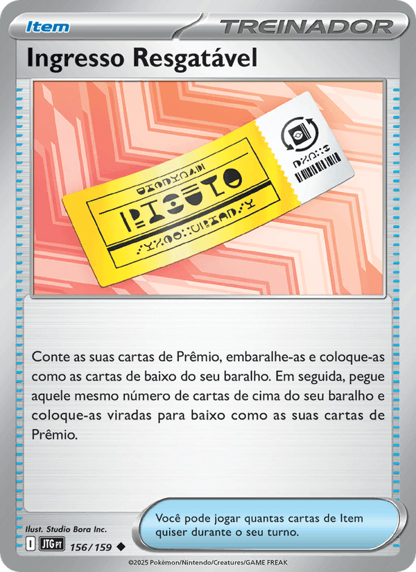 Ingresso Resgatável, card 156 from Amigos de Jornada