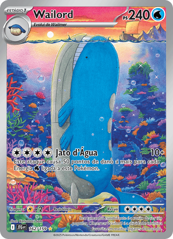 Wailord, carta 162 di Amigos de Jornada