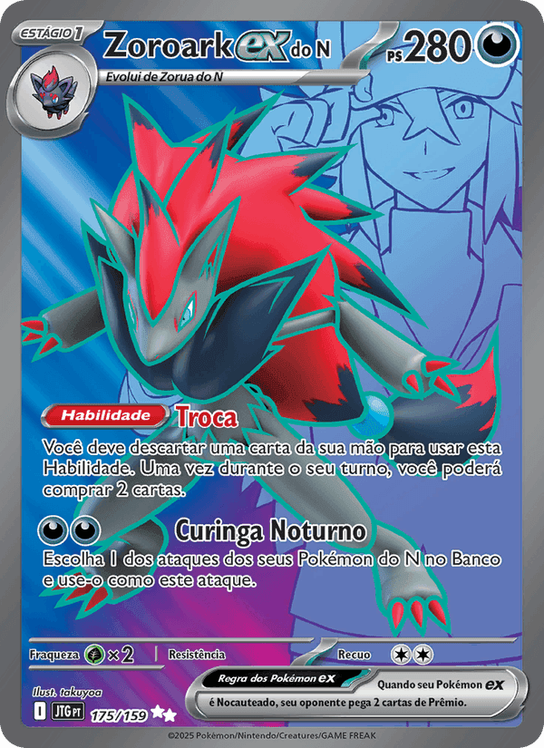 Zoroark ex do N, carta 175 de Amigos de Jornada