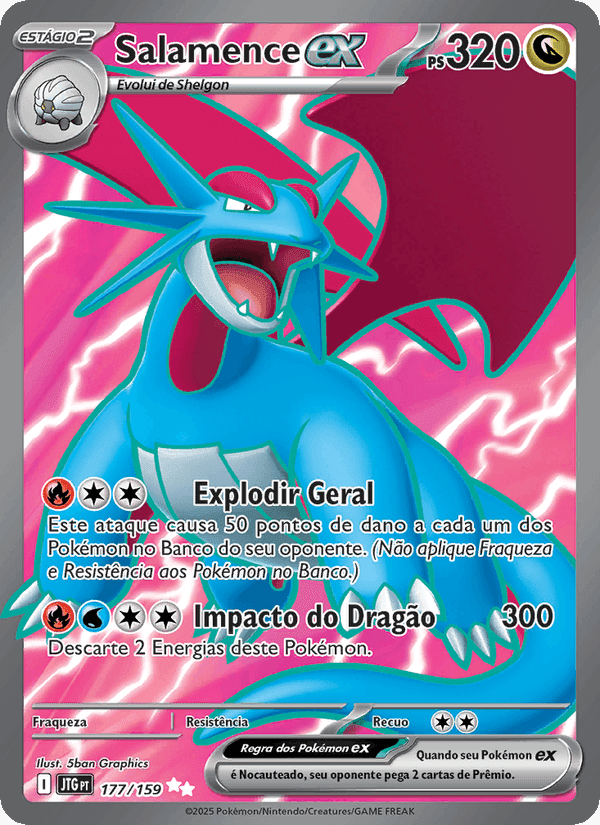 Salamence ex, card 177 from Amigos de Jornada
