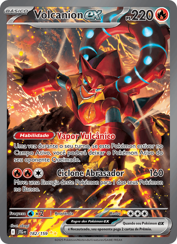 Volcanion ex, carta 182 di Amigos de Jornada