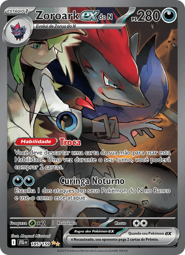 Zoroark ex do N, carta 185 di Amigos de Jornada