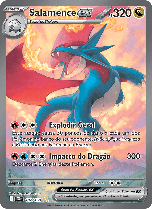 Salamence ex, carta 187 de Amigos de Jornada