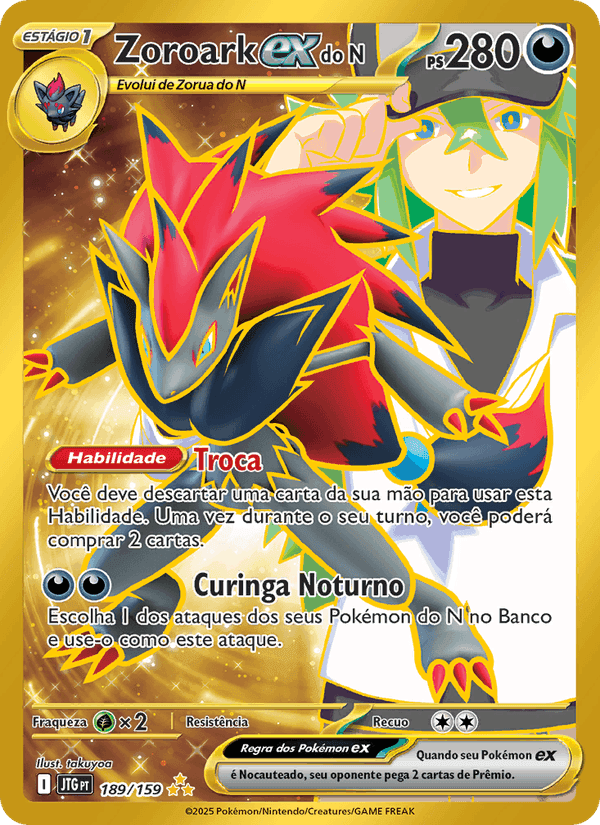Zoroark ex do N, carta 189 de Amigos de Jornada