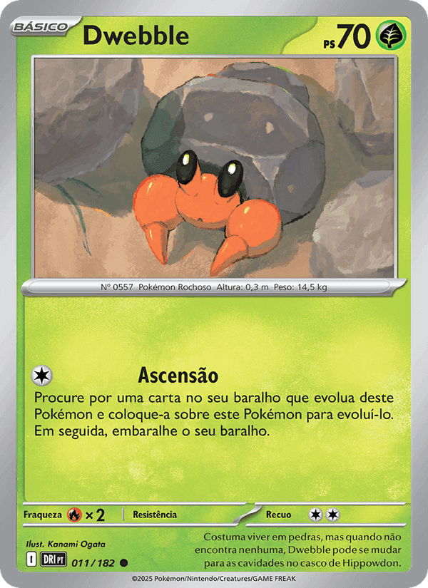 Dwebble, card 011 from Rivais Predestinados