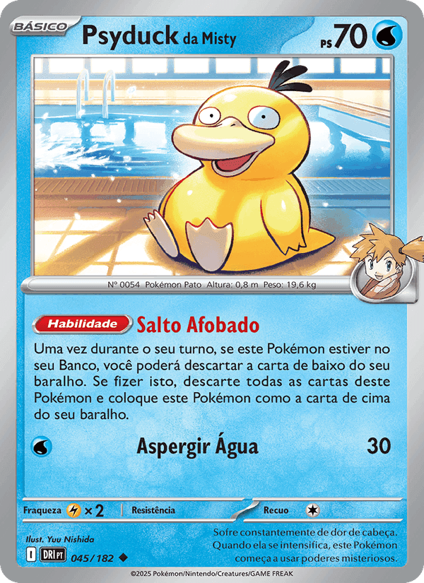 Psyduck da Misty, card 045 from Rivais Predestinados