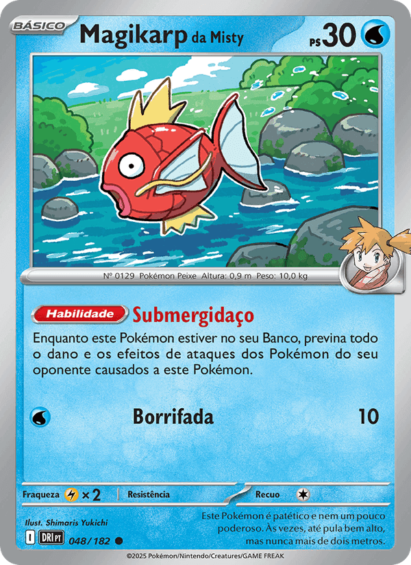 Magikarp da Misty, card 048 from Rivais Predestinados