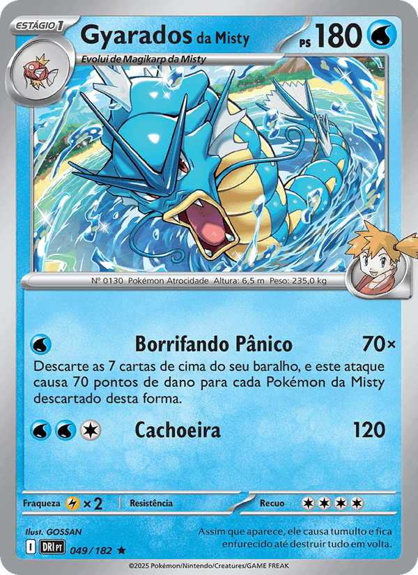 Gyarados da Misty, carte 049 de Rivais Predestinados