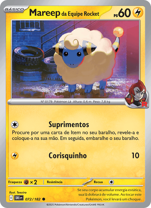 Mareep da Equipe Rocket, carta 072 de Rivais Predestinados