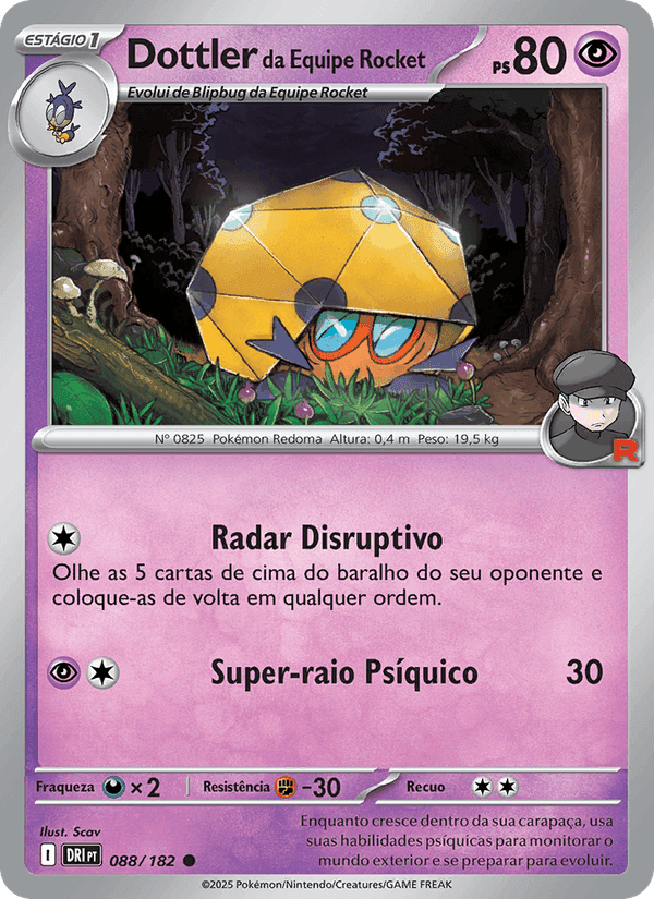 Dottler da Equipe Rocket, carta 088 de Rivais Predestinados