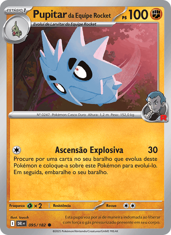 Pupitar da Equipe Rocket, carta 095 de Rivais Predestinados