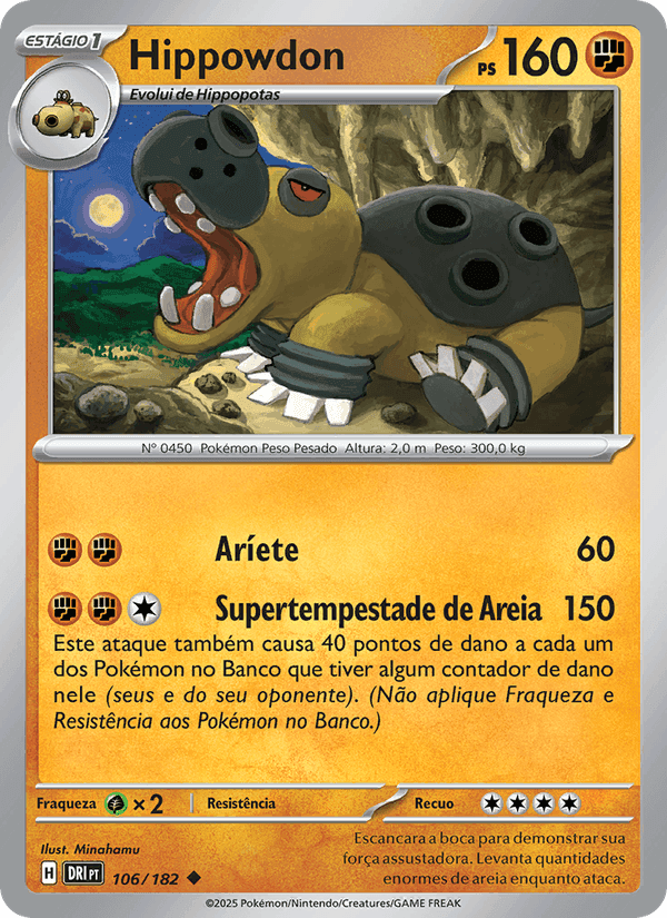 Hippowdon, carta 106 de Rivais Predestinados