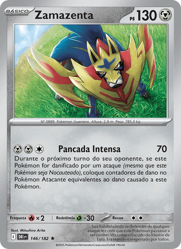 Zamazenta, carta 146 de Rivais Predestinados