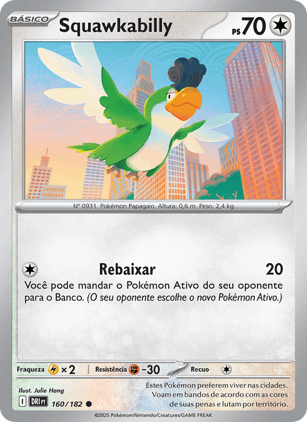 Squawkabilly, carta 160 de Rivais Predestinados