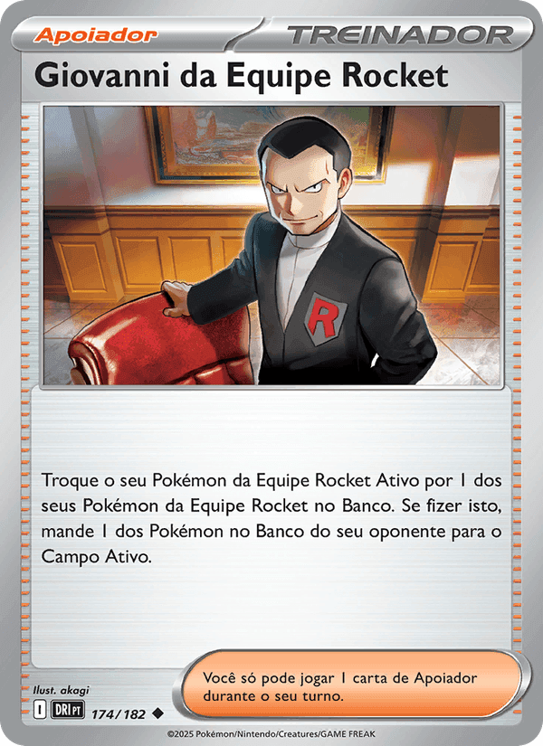 Giovanni da Equipe Rocket, carta 174 de Rivais Predestinados