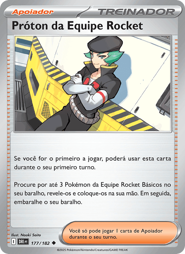 Próton da Equipe Rocket, card 177 from Rivais Predestinados