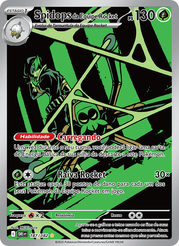 Spidops da Equipe Rocket, card 187 from Rivais Predestinados