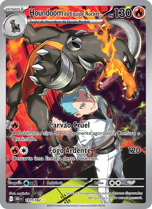 Houndoom da Equipe Rocket, carta 191 de Rivais Predestinados