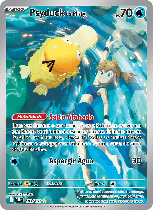 Psyduck da Misty, carte 193 de Rivais Predestinados
