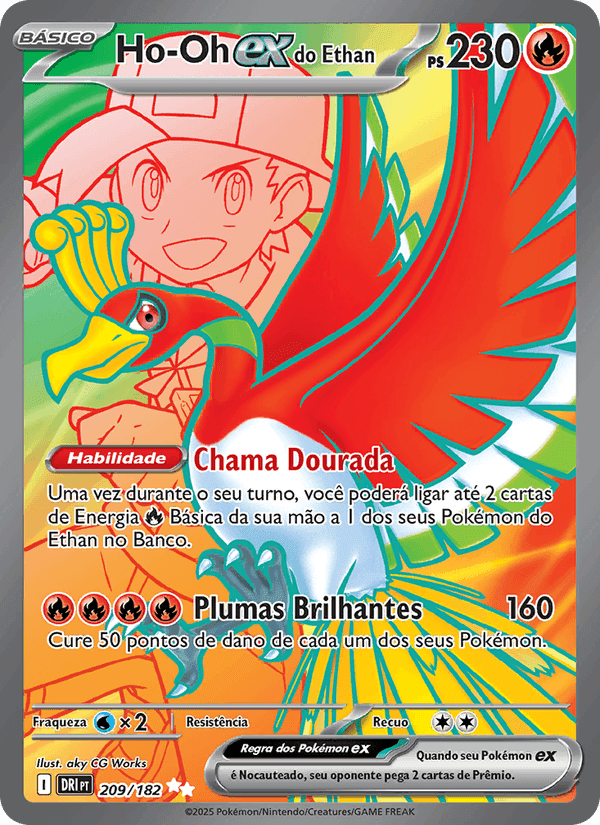 Ho-Oh ex do Ethan, carta 209 de Rivais Predestinados