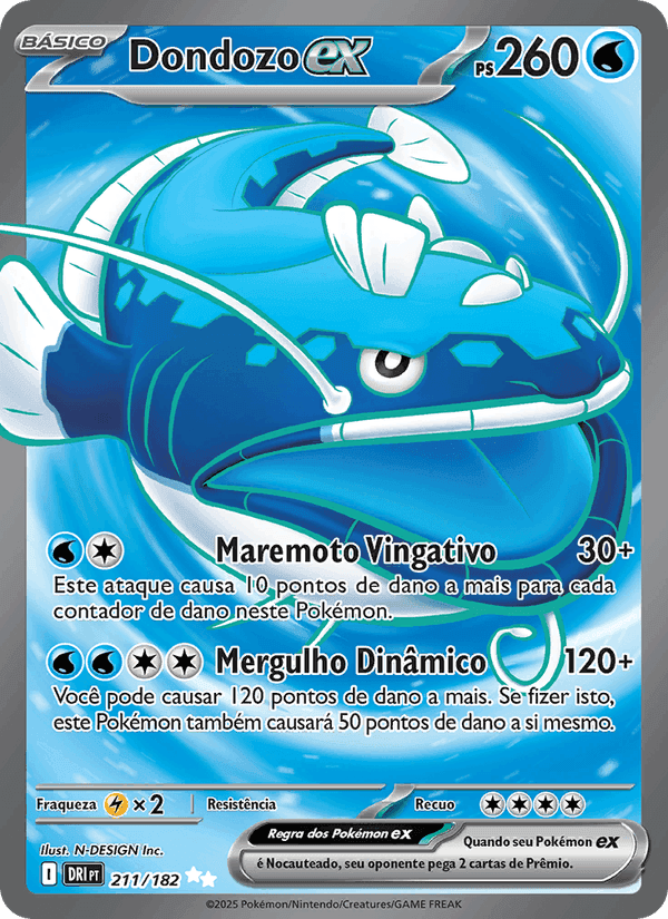 Dondozo ex, carta 211 de Rivais Predestinados
