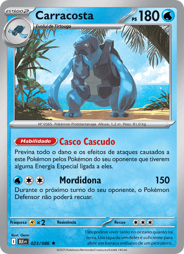 Carracosta, carta 023 de Raio Preto